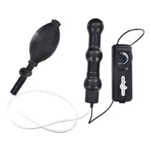 Pompowany Plug Analny Zepplin Inflatable Anal Wand Black