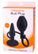 Pompowany Plug Analny Inflatable Butt Plug S Black