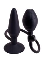 Pompowany Plug Analny Inflatable Butt Plug M Black