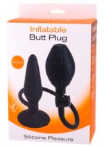 Pompowany Plug Analny Inflatable Butt Plug M Black