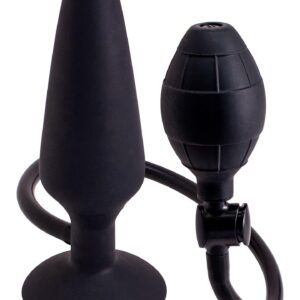 Pompowany Plug Analny Inflatable Butt Plug L Black