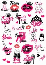 Zestaw tatuaży na Wieczór Panieński