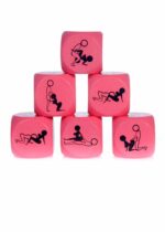 Zabawka-Kostka Miłości 25mm różowa - 1 sztuka
