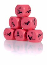 Zabawka-Kostka Miłości 25mm różowa - 1 sztuka