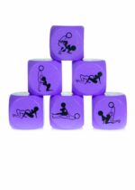 Zabawka-Kostka Miłości 25mm fioletowa - 1 sztuka