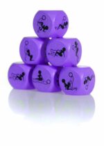 Zabawka-Kostka Miłości 25mm fioletowa - 1 sztuka