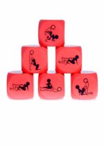 Zabawka-Kostka Miłości 25mm czerwona - 1 sztuka