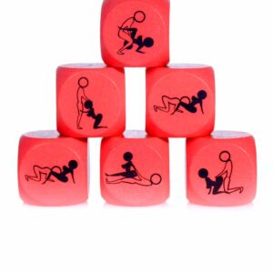 Zabawka-Kostka Miłości 25mm czerwona - 1 sztuka