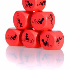 Zabawka-Kostka Miłości 25mm czerwona - 1 sztuka