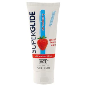 Żel na bazie wody HOT Superglide STRAWBERRY- 75ml
