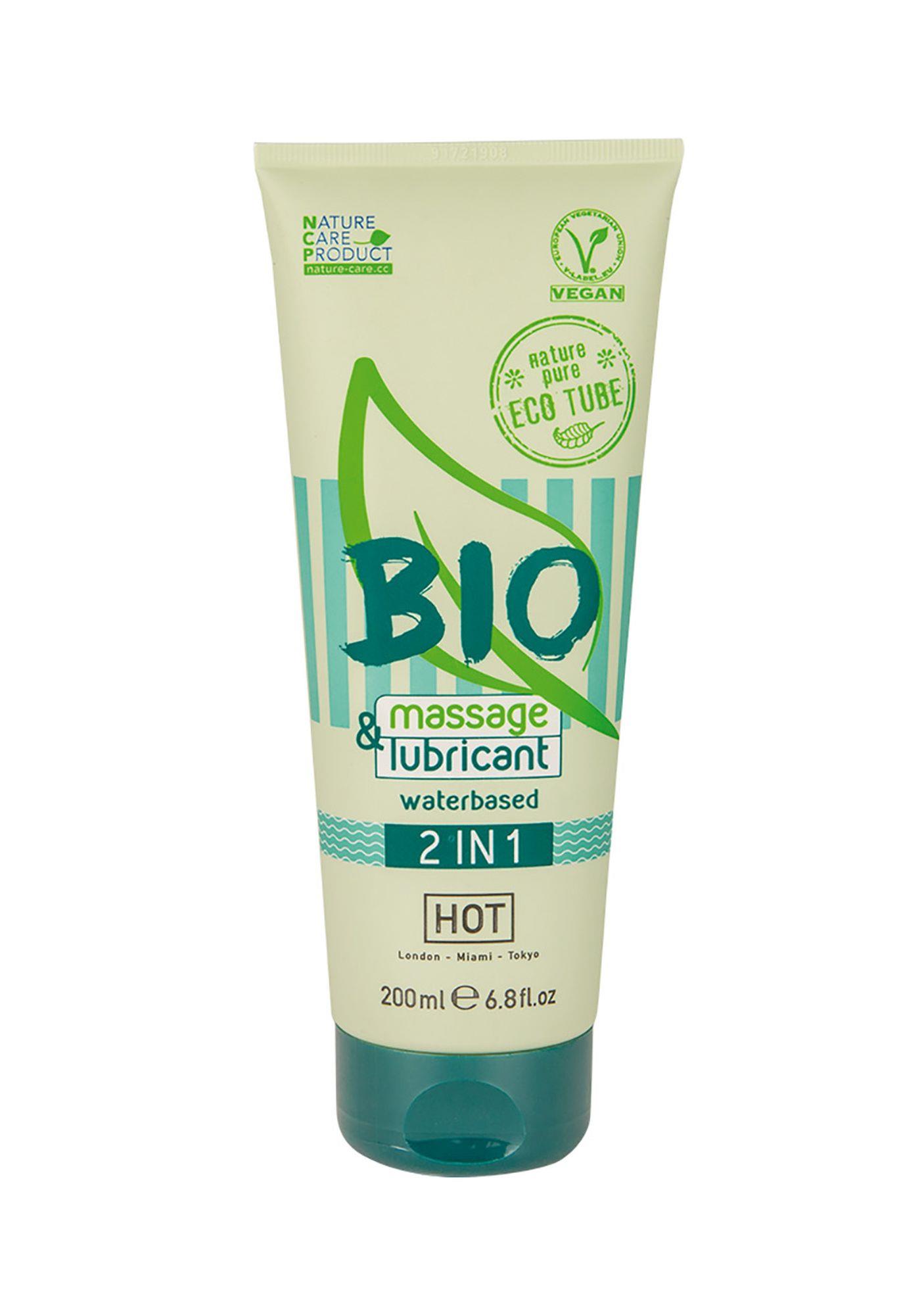 Żel-HOT BIO massage & lubricant waterbased 2in1 200 ml Żel-HOT BIO massage & lubricant waterbased 2in1 200 ml