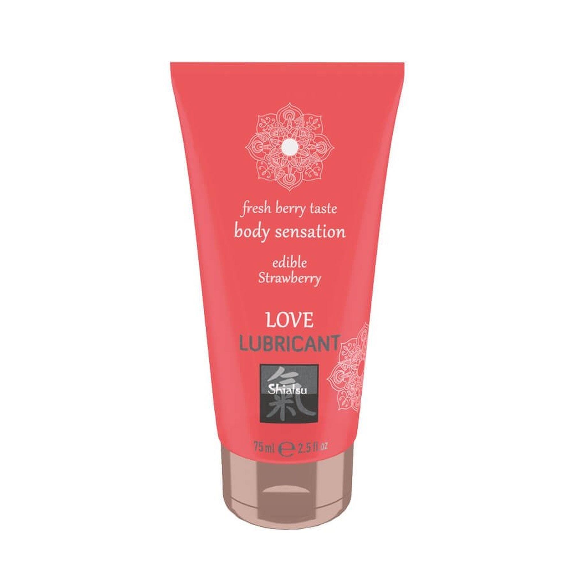 Żel- SHIATSU Love lubricant edible STRAWBERRY 75ml Żel- SHIATSU Love lubricant edible STRAWBERRY 75ml