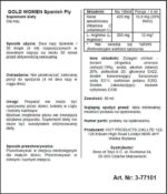 Afrodyzjak w kroplach Hiszpańska mucha - GOLD strong- 30ml