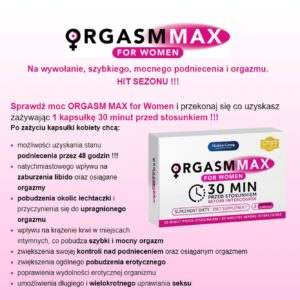 Supl.diety OrgasmMax dla kobiet - 2 szt