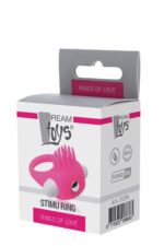 Wibrujący pierścień erekcyjny RINGS OF LOVE SILICONE STIMU RING PINK