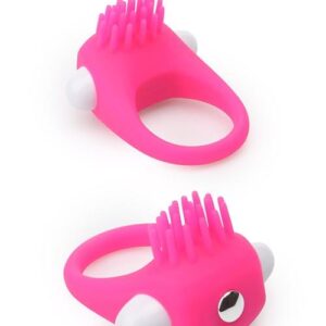 Wibrujący pierścień erekcyjny RINGS OF LOVE SILICONE STIMU RING PINK
