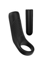 Wibrujący pierścień erekcyjny RINGS OF LOVE COUPLES ENHANCER BLACK