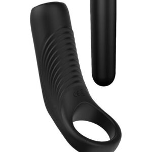 Wibrujący pierścień erekcyjny RINGS OF LOVE COUPLES ENHANCER BLACK