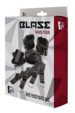 BLAZE BED RESTRAINT – Zestaw z Mankietami na Nadgarstki i Kostki