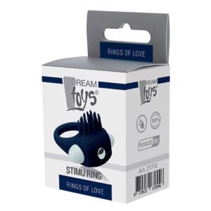 Wibrujący pierścień erekcyjny RINGS OF LOVE STIMU RING BLUE