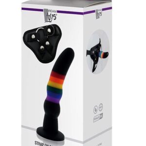 Kolorowy STRAP-ON SOLID DILDO Toyz4Lovers
