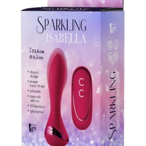 SPARKLING INFLATABLE REMOTE VIBRATOR ISABELLA