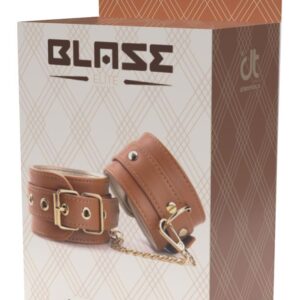 Cognacowe stylowe kajdanki na kostki Blaze Elite