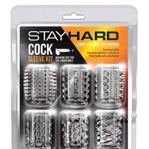 STAY HARD COCK SLEEVE KIT CLEAR