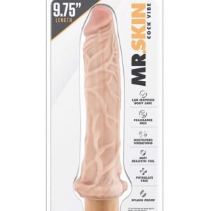 Dr. Skin Cock 8 9.75" – Realistyczny Wibrator dla Maksymalnej Satysfakcji