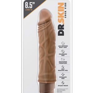 Dr. Skin Cock 10 8.5" – Elastyczny Wibrator z Potężnymi Wibracjami