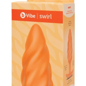 B-VIBE SWIRL TEXTURE PLUG ORANGE