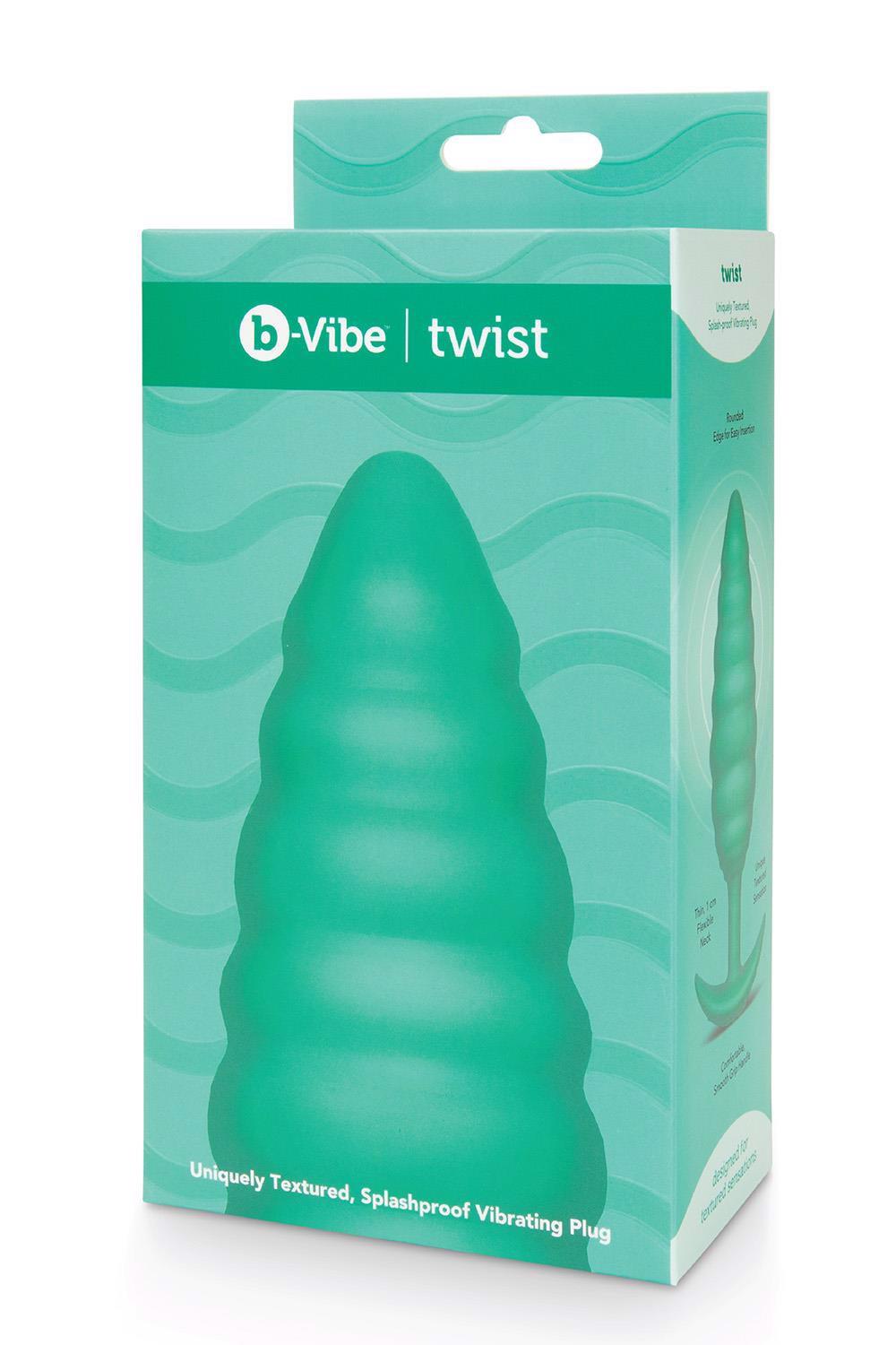 B-VIBE TWIST TEXTURE PLUG GREEN B-VIBE TWIST TEXTURE PLUG GREEN