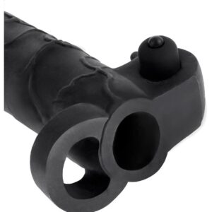 Nakładka na penisa FANTASY X-TENSIONS VIBRATING REAL FEEL 2 INCH EXTENSION BLACK