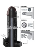 Nakładka na penisa FANTASY X-TENSIONS VIBRATING REAL FEEL 2 INCH EXTENSION BLACK