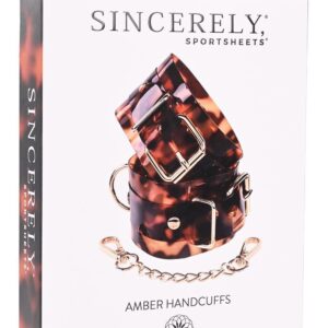 SPORTSHEETS bursztynowe kajdanki