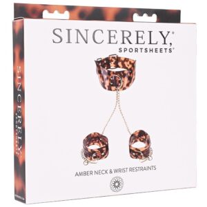 SPORTSHEETS bursztynowe opaski na szyję i nadgarstki