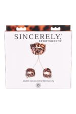 SPORTSHEETS bursztynowe opaski na szyję i nadgarstki