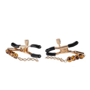 Bursztynowe klamry na sutki SINCELERY