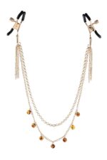 Bursztynowy naszyjnik z klamrami na sutki SINCELERY