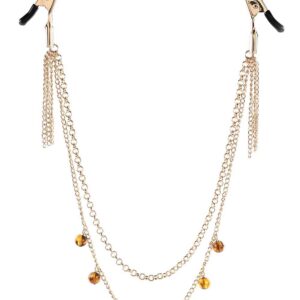 Bursztynowy naszyjnik z klamrami na sutki SINCELERY