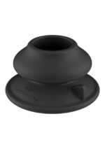 Szklany plug analny Rimly - With Suction Cup and Remote - 10 Speed - Black