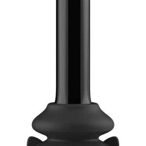 Szklany plug analny Thumby - With Suction Cup and Remote - 10 Speed - Black