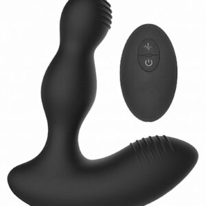 Remote Controlled E-Stim Wibrujący Masażer Prostaty - Black