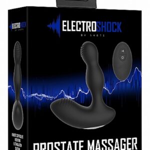 Remote Controlled E-Stim Wibrujący Masażer Prostaty - Black