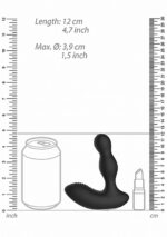 Remote Controlled E-Stim Wibrujący Masażer Prostaty - Black