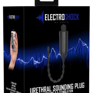 E-Stimulation Vibrating Urethral Sounding Plug - Black