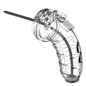 Klatka erekcyjna z dilatorem Man|Cage Model 16 - Chastity - 4.5" transparentna