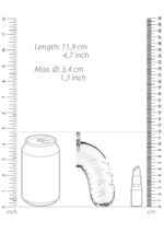 Klatka erekcyjna z dilatorem Man|Cage Model 16 - Chastity - 4.5" transparentna