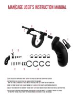 Klatka erekcyjna Man|Cage Model 21 - Chastity - 4.5" czarna