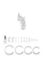 Klatka erekcyjna Man|Cage Model 26 - Chastity - 4.5'' Transparentna